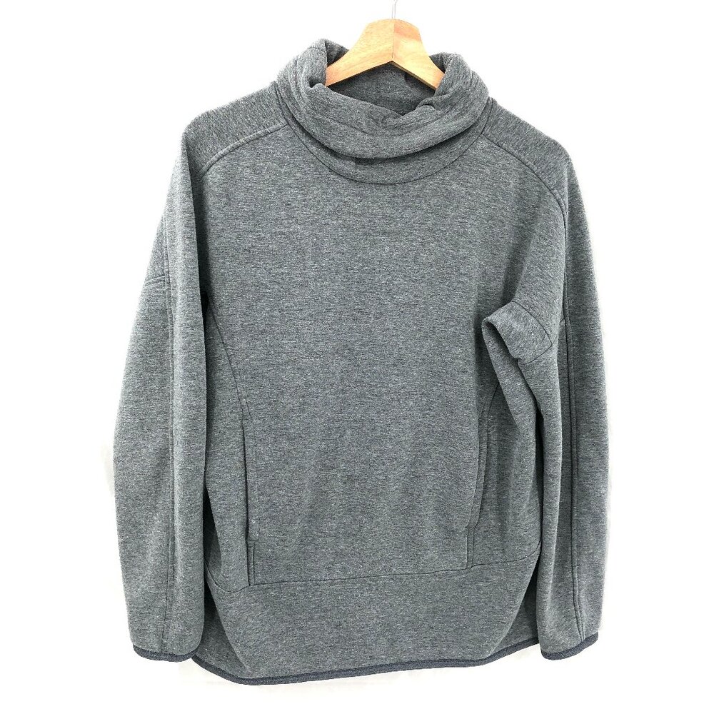 Mountain Hardware cowl neck long sleeved pullover sweatshirt top hiking gray M